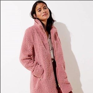 NWT Pink Loft Coat size 20